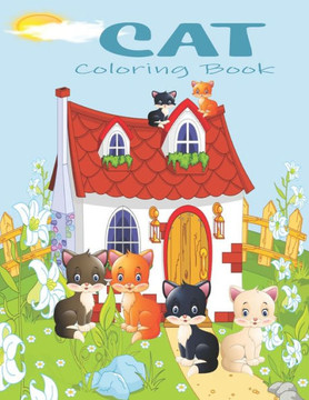 Cat: Cat Coloring Book: Adorable Cats Cartoon for Kids!