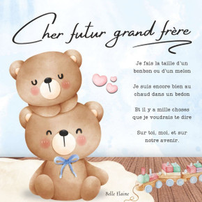 Cher futur grand frère: le livre pour parler de l'arrivée d'un bébé à un futur grand frère