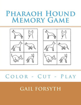 Pharaoh Hound Memory Game : Color - Cut - Play