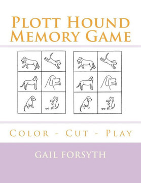 Plott Hound Memory Game : Color - Cut - Play