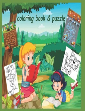 Coloring Book & puzzle: coloring book & puzzle