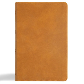 CSB Thinline Bible, Digital Study Edition, Camel Suedesoft Leathertouch