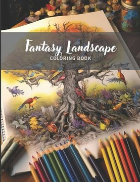 Fantasy Landscape - Anti-Stress Coloring Book for Adults: Beautiful Landscapes to Color