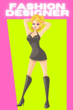 Fashion Designer: Design Book For Girls