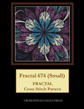Fractal 674 (Small): Fractal Cross Stitch Pattern