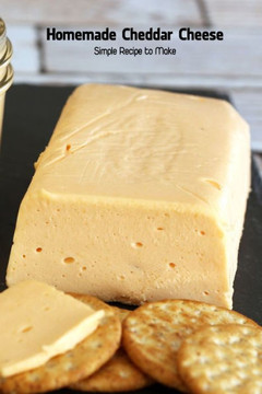 Homemade Cheddar Cheese: Simple Recipe to Make: Cookbook Homemade