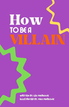 How To Be A Villain