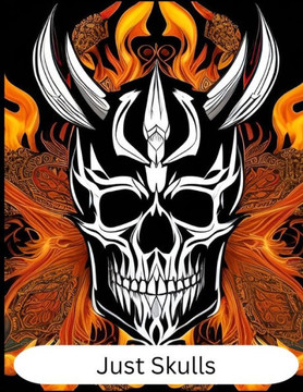 Just Skulls: Skull Mandala Coloring Book