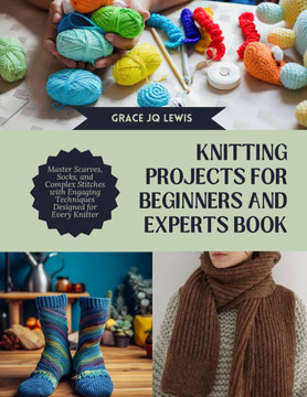 Knitting projects for Beginners and Experts Book: Master Scarves, Socks, and Complex Stitches with Engaging Techniques Designed for Every Knitter