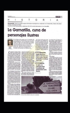 La Garnatilla en el siglo XIX La Garnatilla en el siglo XIX