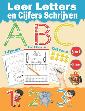Leer Letters en Cijfers Schrijven: leren tekenen Lijnen - Letters - Cijfers. Hoofdletters en kleine letters. Leer cursief schrijven. +3 jaar. voor de