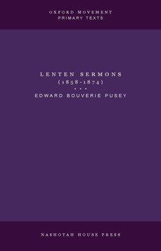 Lenten Sermons (1858-1874)
