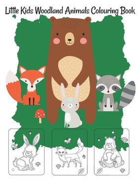 Little Kids Woodland Animals Coloring Book