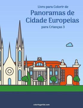 Livro para Colorir de Panoramas de Cidade Europeias para Crianças 3