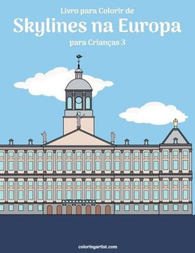 Livro para Colorir de Skylines na Europa para Crianças 3