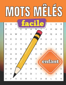 Mots mêlés - facile enfant: jeu de réflexion pour les fanatiques des mots cachés idée cadeau