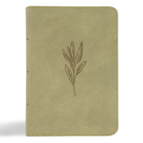 NASB Large Print Compact Reference Bible, Sage Suedesoft Leathertouch