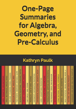 One-Page Summaries for Algebra, Geometry, and Pre-Calculus