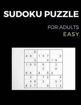 Sudoku for Adults: Puzzles & Solutions, Easy Puzzles for Adults 250 pages