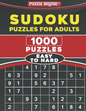 Sudoku Puzzles for Adults: 1,000 Easy to Hard Sudoku Puzzles with Solutions
