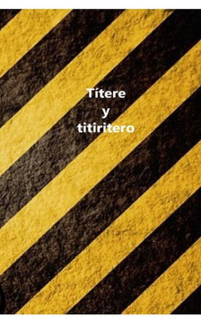 Títere y titiritero
