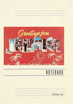 Vintage Lined Notebook Greetings from Jamaica Vintage Lined Notebook Greetings from Jamaica