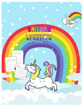 Unicorn Handwriting Workbook for Kids: Unicorn Handwriting Practice Paper Letter Tracing Workbook for Kids - Unicorn Letters Writing - Kindergarten Wr