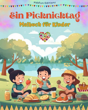 Ein Picknicktag - Malbuch f· Kinder - Kreative und spielerische Designs, die das Leben im Freien f?dern: Lustige Sammlung liebenswerter Picknickszen