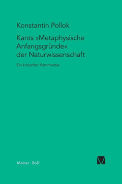 Kants Metaphysische Anfangsgründe der Naturwissenschaft