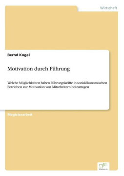 Motivation durch Führung: Welche Möglichkeiten haben Führungskräfte in sozialökonomischen Betrieben zur Motivation von Mitarbeitern beizutragen