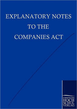Explanatory Notes to the Companies Act