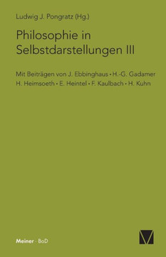 Philosophie in Selbstdarstellungen III