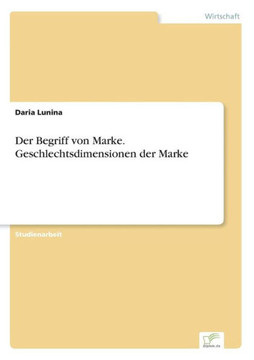 Der Begriff von Marke. Geschlechtsdimensionen der Marke