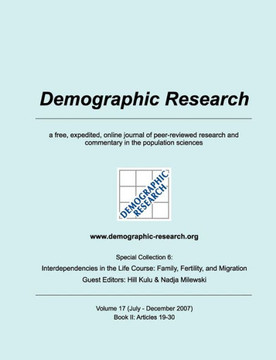 Demographic Research, Volume 17: Book II: Articles 19 to 30, Special Collection 6
