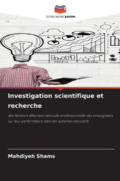 Investigation scientifique et recherche Investigation scientifique et recherche