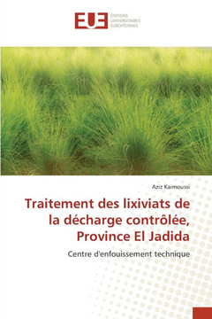 Traitement des lixiviats de la décharge contrôlée, Province El Jadida