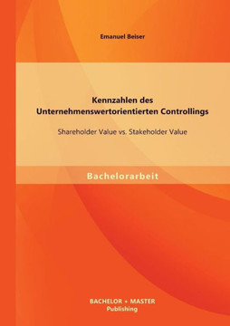Kennzahlen des Unternehmenswertorientierten Controllings: Shareholder Value vs. Stakeholder Value