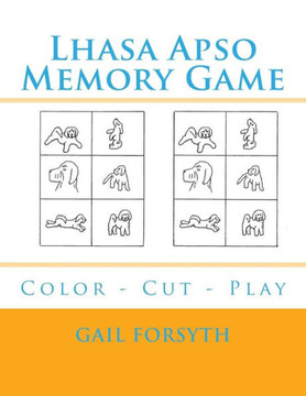 Lhasa Apso Memory Game : Color - Cut - Play Lhasa Apso Memory Game : Color - Cut - Play