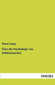Über die Psychologie von Schleiermacher