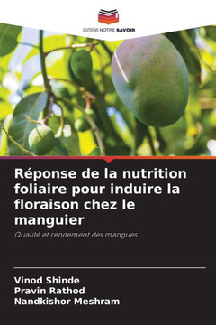 R?onse de la nutrition foliaire pour induire la floraison chez le manguier