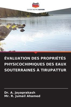 ?aluation Des Propri?? Physicochimiques Des Eaux Souterraines ?Tirupattur