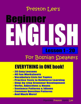 Preston Lee'S Beginner English Lesson 1 - 20 For Bosnian Speakers