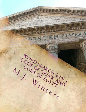 Word Search 2 In 1 Gods Of Greek And Gods Of Egypt : 2 In 1 Word Search Name Of Gods