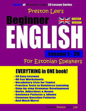 Preston Lee'S Beginner English Lesson 1 - 20 For Estonian Speakers (British)
