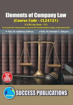 Elements of Company Law(S.Y.B.Com, S.P. College, Sem.-IV) Elements of Company Law(S.Y.B.Com, S.P. College, Sem.-IV)