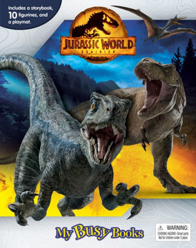 Phidal - Jurassic World My Busy Books -10 Figurines And A Playmat