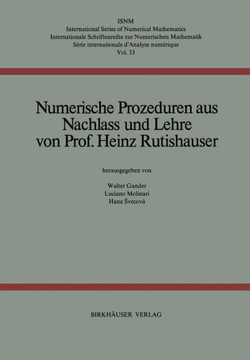 Numerische Prozeduren: Aus Nachlass Und Lehre