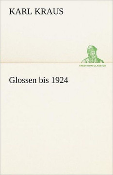Glossen Bis 1924
