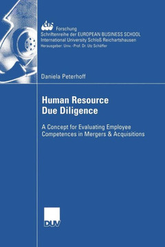 Human Resource Due Diligence: A Concept for Evaluating Employee Competences in Mergers & Acquisitions