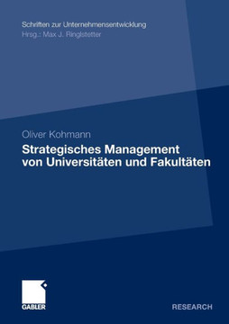 Strategisches Management Von Universit?en Und Fakult?en
